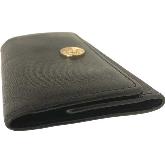 CHANEL Coco Button Leather 6 Ring Key Case Black/7BK0307 - Picture 5 of 9